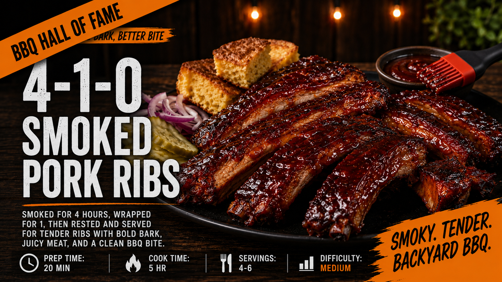 4-1-0 Smoked Pork Ribs Recipe