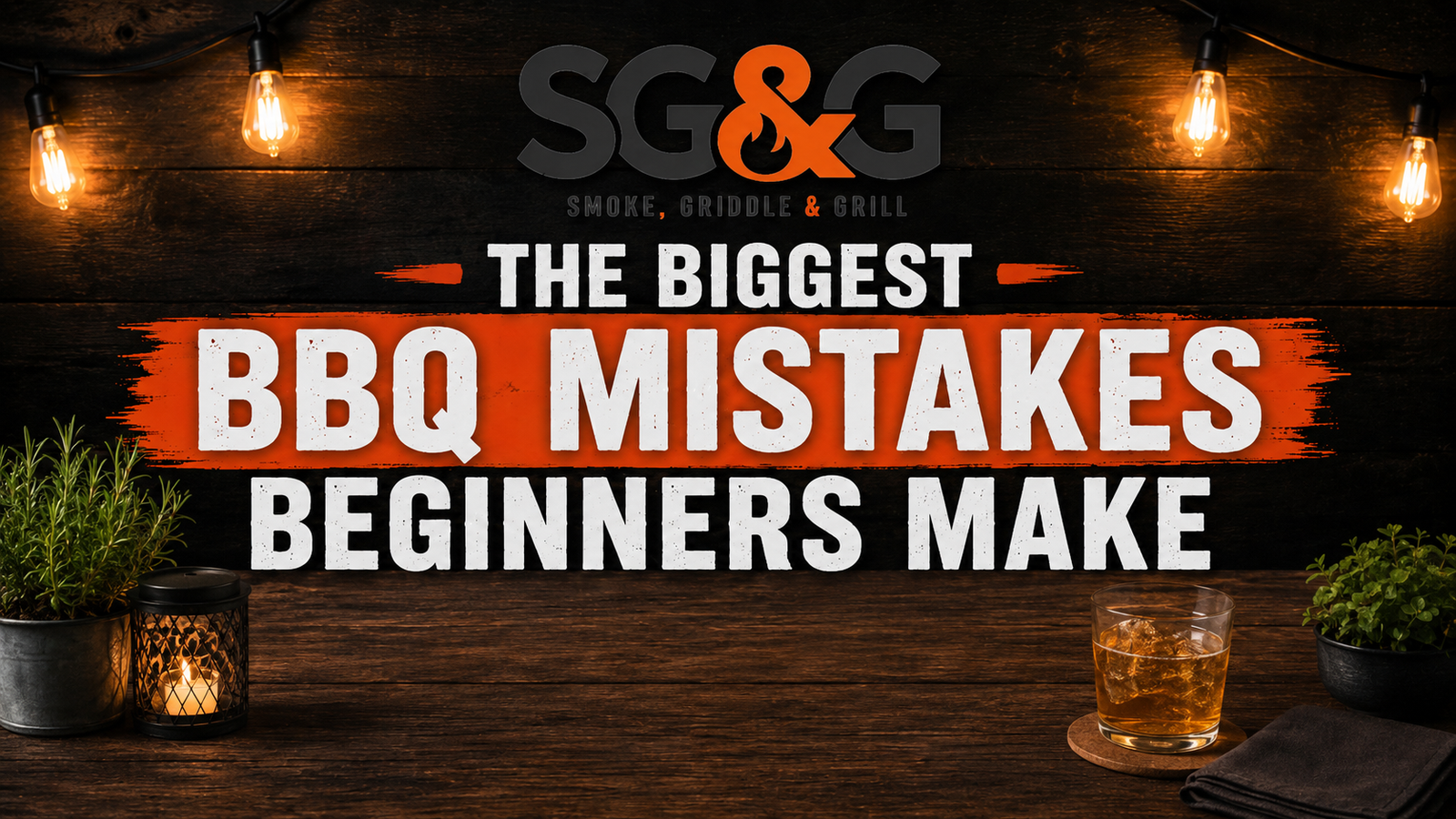 BBQ mistakes beginners make with beginner grilling tools and SG&G branding