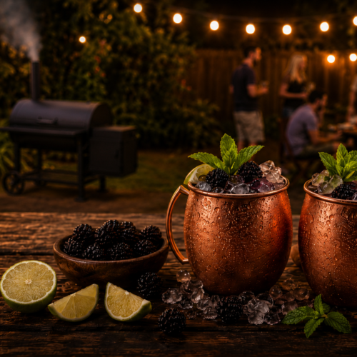Easy Blackberry Ginger Smokehouse Mule