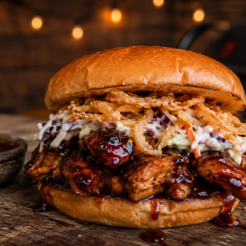 Smoked Bourbon Chicken Sandwich