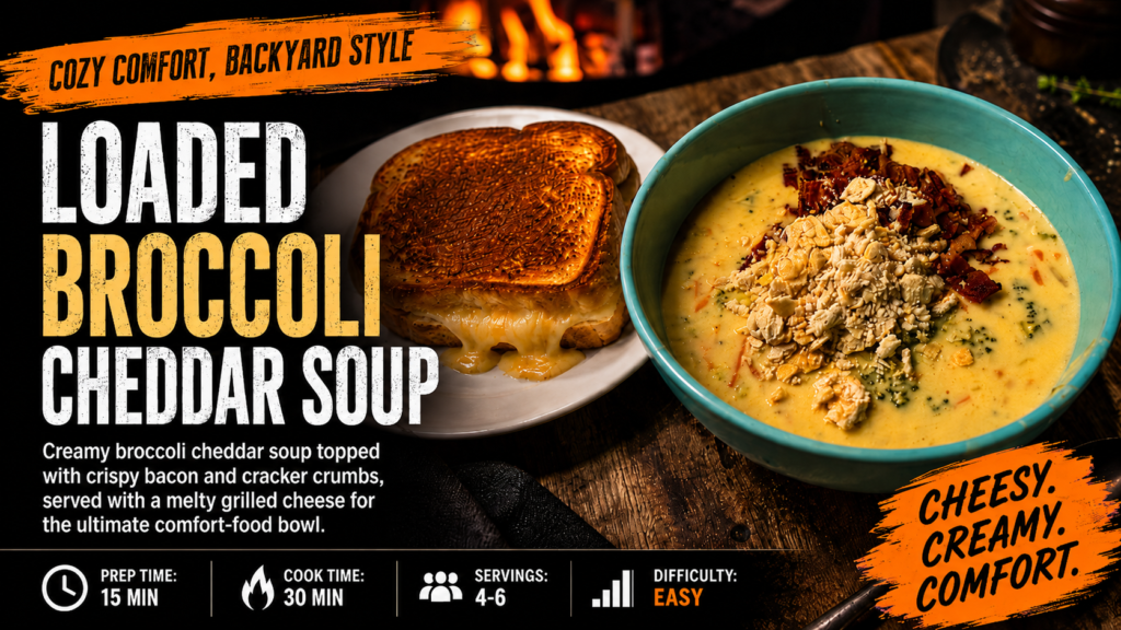 Loaded Broccoli Cheddar Soup