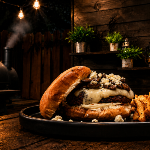 Black & Blue Cheese Burger