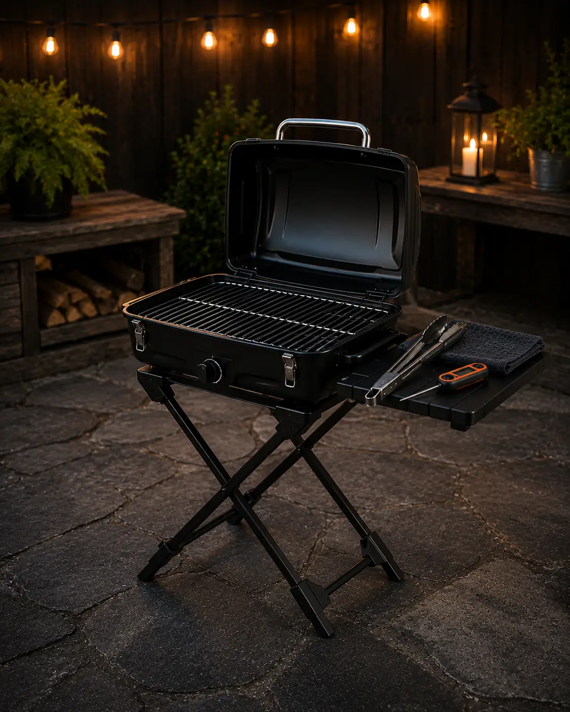 Portable grill for camping and tailgating