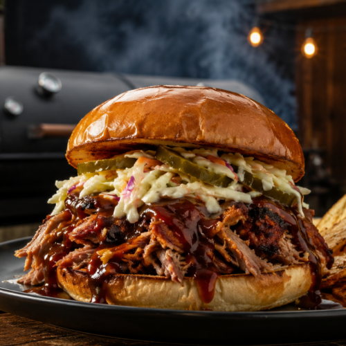 The BEST Smoked Pulled Pork Sandwich