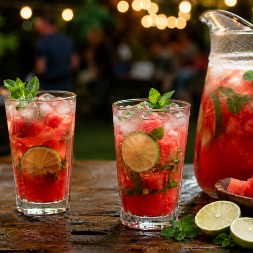 Refreshing Watermelon Mint Cooler